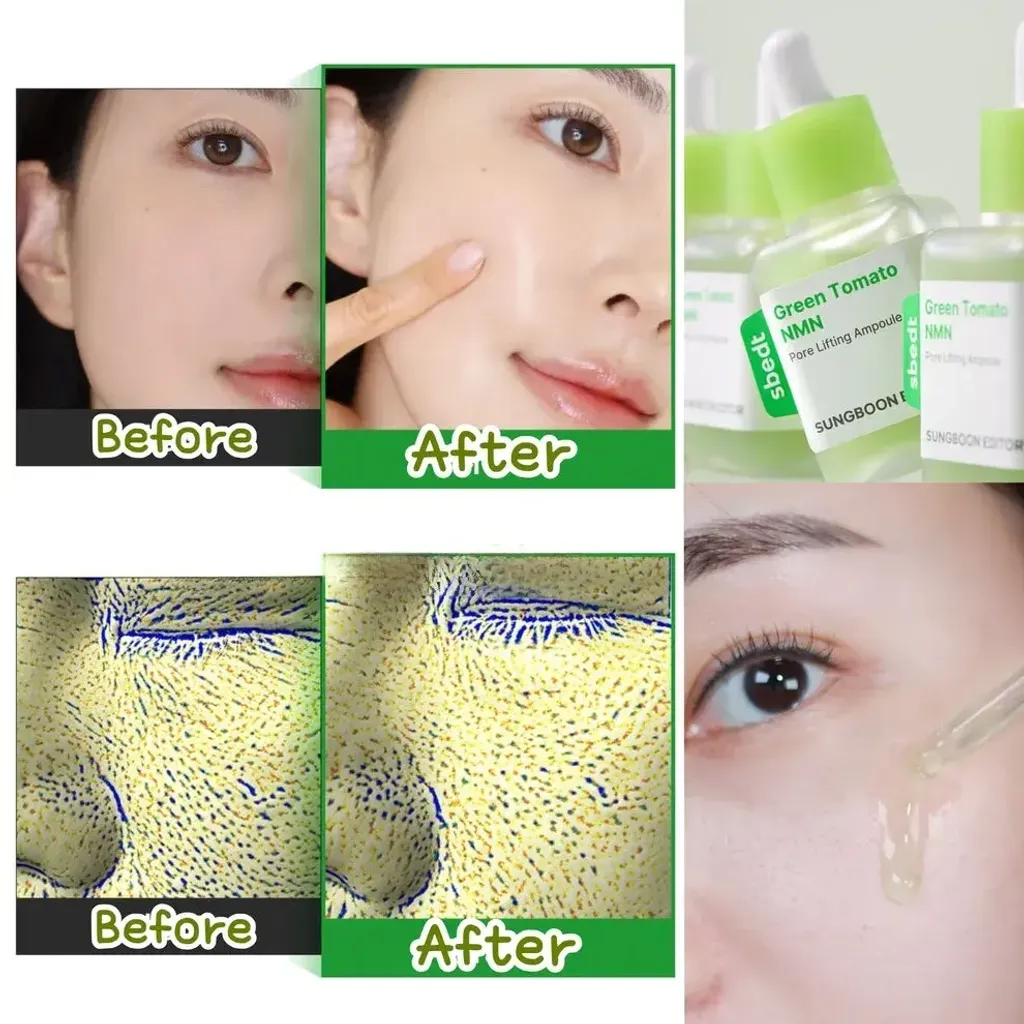 JuzBeauty-JuzBeautyMalaysia-JuzPretty-Authentic-Kbeauty-Malaysia-Skin-Care-Cosmetics-Jbeauty-Health-Care-korean-streetwear-SUNGBOON EDITOR x POKEMON Green Tomato NMN Pore Lifting Ampoule 绿蕃茄NMN立体塑颜毛孔精华5