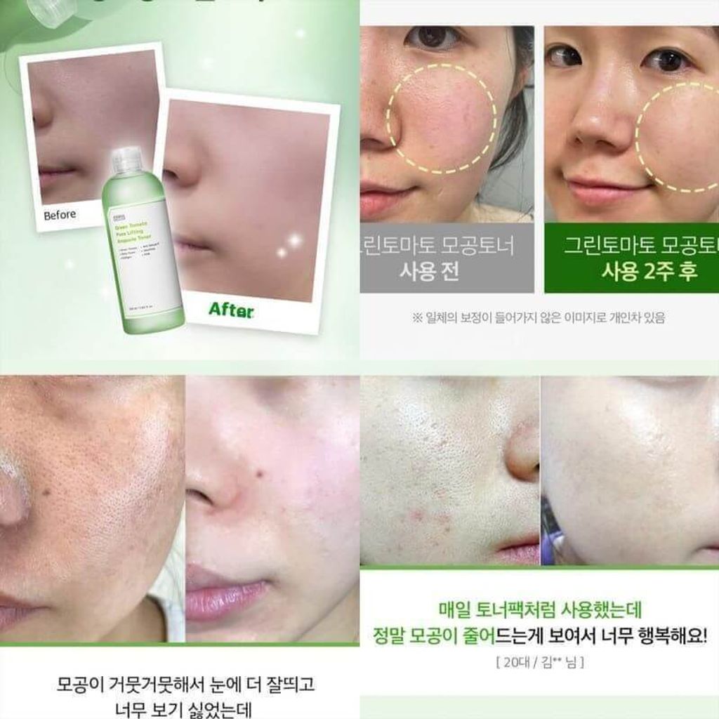 JuzBeauty-JuzBeautyMalaysia-JuzPretty-Authentic-Kbeauty-Malaysia-Skin-Care-Cosmetics-Jbeauty-Health-Care-korean-streetwear-Olive Young SUNGBOON EDITOR Green Tomato Pore Lifting Ampoule Toner 绿番茄零毛孔紧致爽肤水10