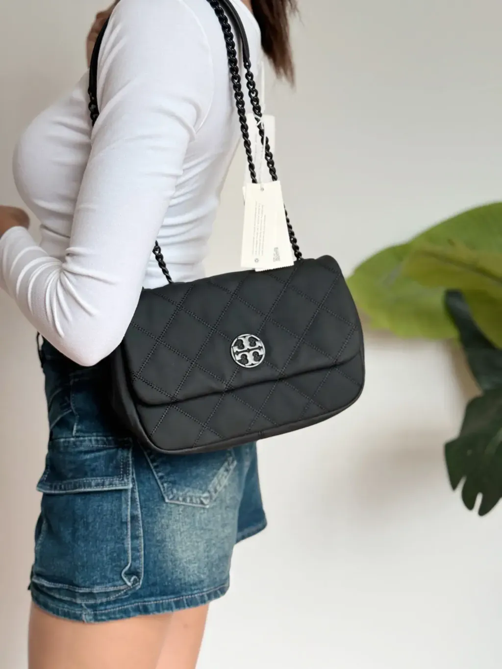 TORY BURCH 149682 Willa Matte Black Small Shoulder Bag 单肩包4