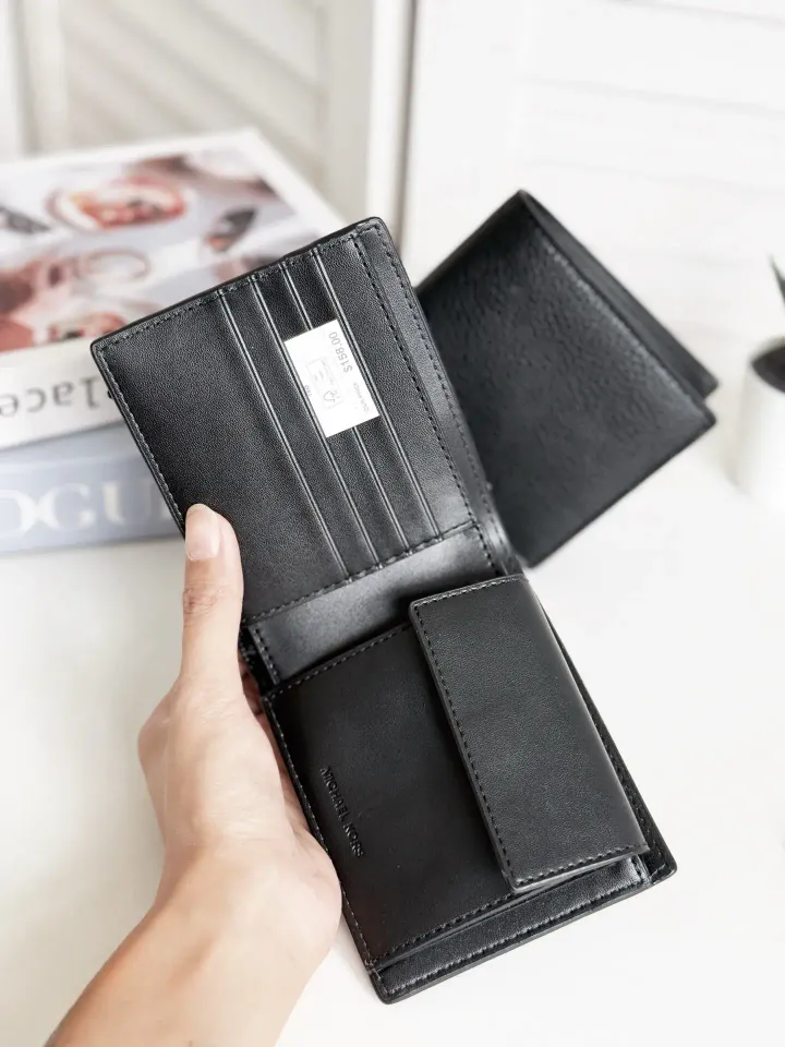 JuzBeauty_JuzBeautyMalaysia_JuzPretty_Authentic_Kbeauty_Malaysia_Skin_Care_Cosmetics_Jbeauty_Health_Care_korean_streetwear_US_Luxury_MICHAEL KORS 36T4LCOF3L Cooper Pebbled Leather Billfold Wallet With Coin Pouch In Black 男款钱包4
