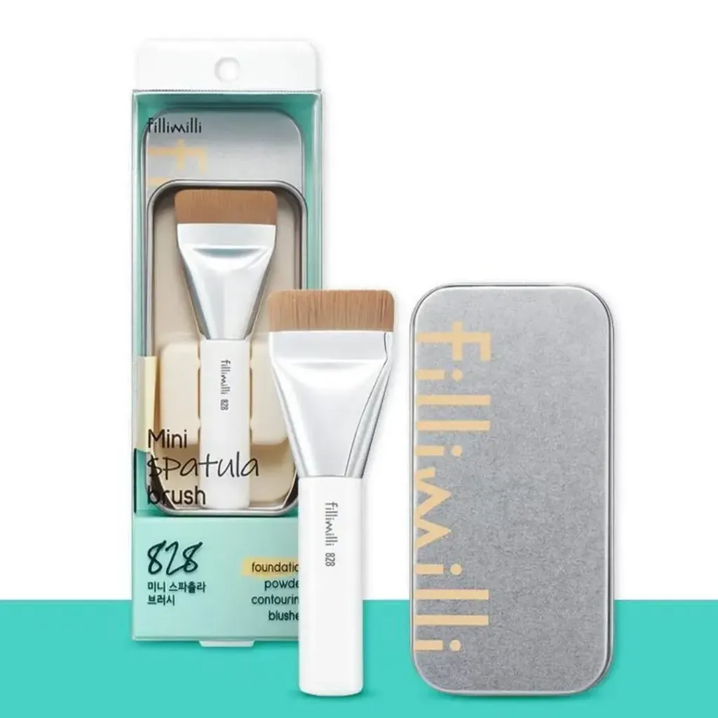 JuzBeauty-JuzBeautyMalaysia-JuzPretty-Authentic-Kbeauty-Malaysia-Skin-Care-Cosmetics-Jbeauty-Health-Care-korean-streetwear-Fillimilli 828 Mini Spatula Brush 一字刮刀型粉底扫13