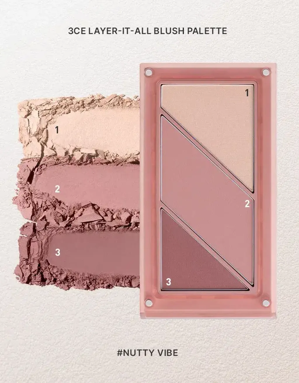 JuzBeauty-JuzBeautyMalaysia-JuzPretty-Authentic-Kbeauty-Malaysia-Skin-Care-Cosmetics-Jbeauty-Health-Care-korean-streetwear-3CE Layer-it-all Blush Palette 叠叠乐腮红盘28