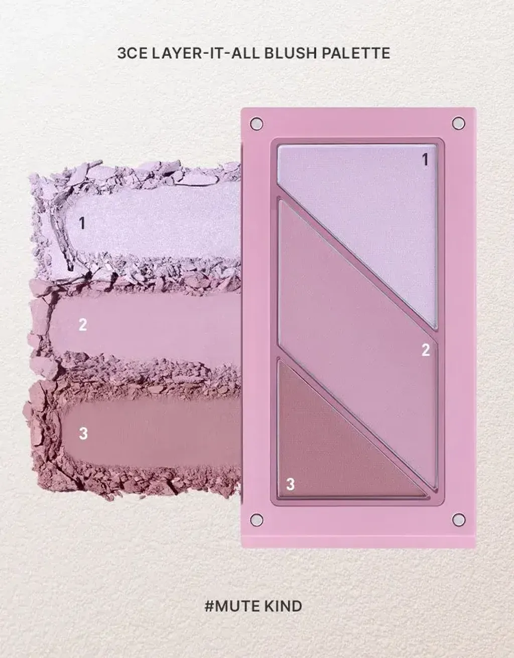 JuzBeauty-JuzBeautyMalaysia-JuzPretty-Authentic-Kbeauty-Malaysia-Skin-Care-Cosmetics-Jbeauty-Health-Care-korean-streetwear-3CE Layer-it-all Blush Palette 叠叠乐腮红盘