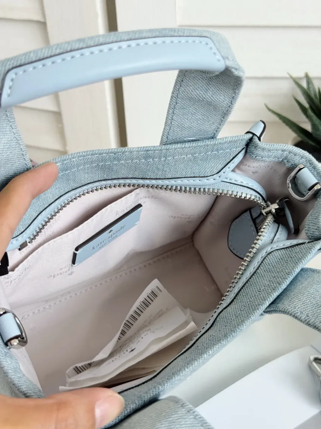 JuzBeauty_JuzBeautyMalaysia_JuzPretty_Authentic_Kbeauty_Malaysia_Skin_Care_Cosmetics_Jbeauty_Health_Care_korean_streetwear_US_Luxury_KATE SPADE KL066 Kip Denim Mini Tote Bag In Blue Multi 托特包10
