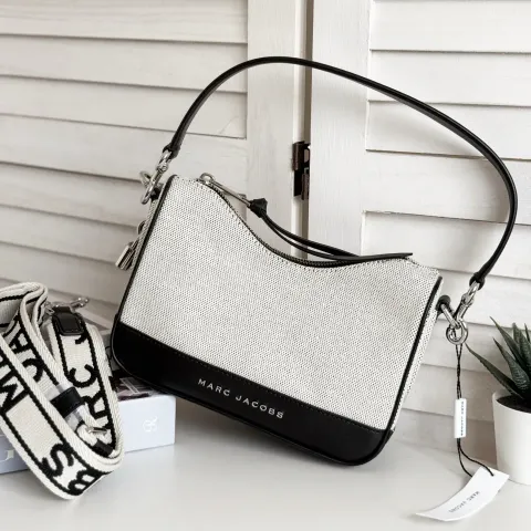 JuzBeauty_JuzBeautyMalaysia_JuzPretty_Authentic_Kbeauty_Malaysia_Skin_Care_Cosmetics_Jbeauty_Health_Care_korean_streetwear_US_Luxury_MARC JACOBS 4S5HSH018H02-261 Canvas Drifter Small Convertible Shoulder Bag In Beige Multi 饺子包11
