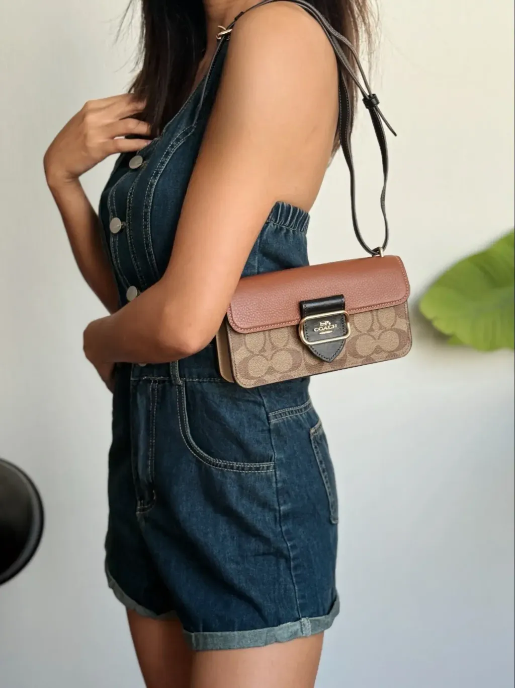JuzBeauty_JuzBeautyMalaysia_JuzPretty_Authentic_Kbeauty_Malaysia_Skin_Care_Cosmetics_Jbeauty_Health_Care_korean_streetwear_US_Luxury_COACH CO979 Morgan Crossbody In Colorblock Signature Canvas In Khaki Multi 斜挎包1