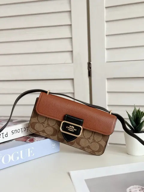 JuzBeauty_JuzBeautyMalaysia_JuzPretty_Authentic_Kbeauty_Malaysia_Skin_Care_Cosmetics_Jbeauty_Health_Care_korean_streetwear_US_Luxury_COACH CO979 Morgan Crossbody In Colorblock Signature Canvas In Khaki Multi 斜挎包10