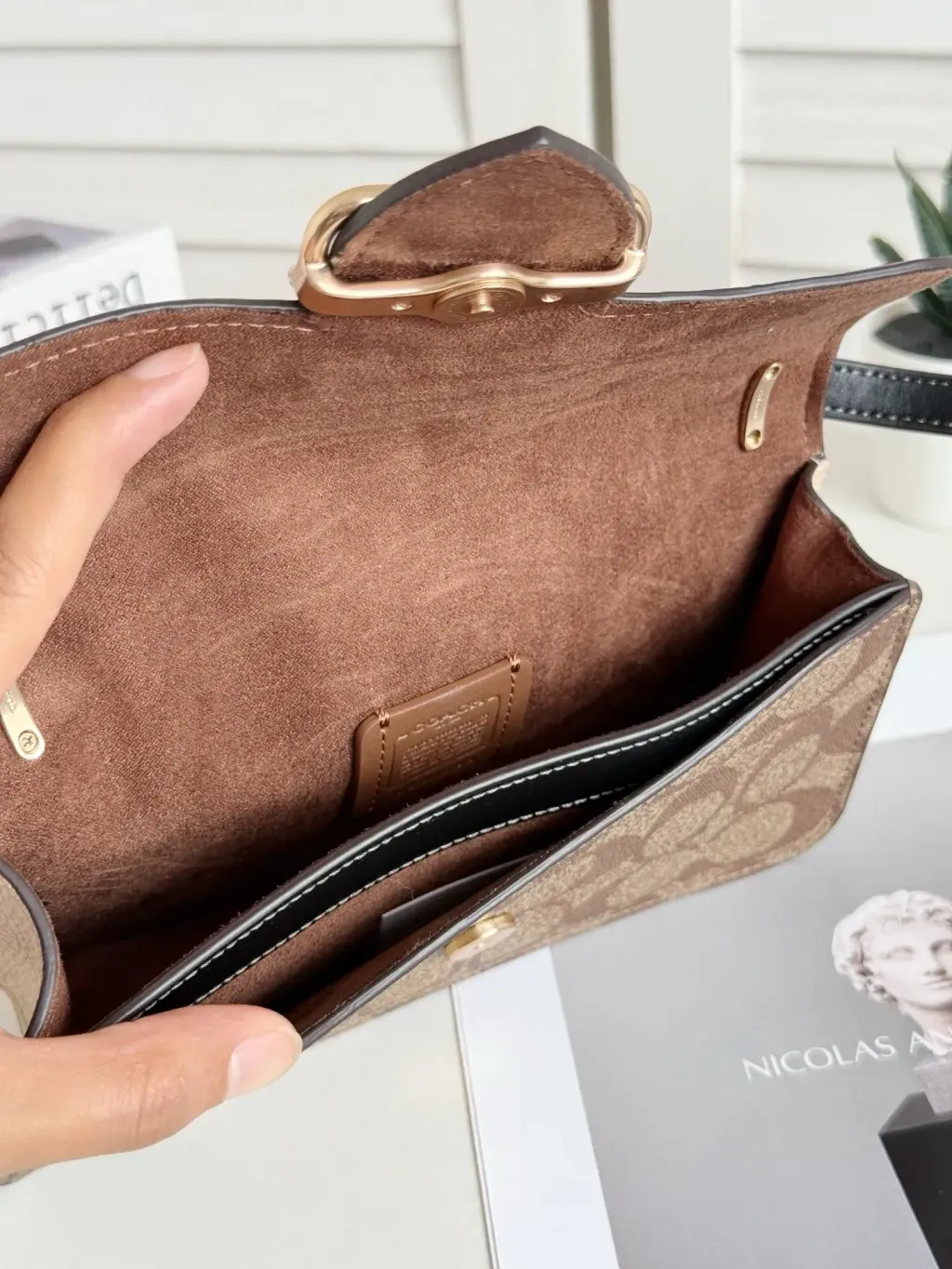 JuzBeauty_JuzBeautyMalaysia_JuzPretty_Authentic_Kbeauty_Malaysia_Skin_Care_Cosmetics_Jbeauty_Health_Care_korean_streetwear_US_Luxury_COACH CO979 Morgan Crossbody In Colorblock Signature Canvas In Khaki Multi 斜挎包9