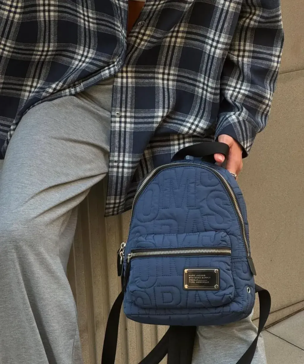 JuzBeauty_JuzBeautyMalaysia_JuzPretty_Authentic_Kbeauty_Malaysia_Skin_Care_Cosmetics_Jbeauty_Health_Care_korean_streetwear_US_Luxury_MARC JACOBS 4S4HBP002H02 Mini Nylon Quilted Backpack In Azure Blue 背包4