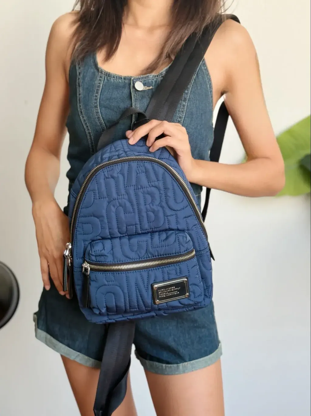JuzBeauty_JuzBeautyMalaysia_JuzPretty_Authentic_Kbeauty_Malaysia_Skin_Care_Cosmetics_Jbeauty_Health_Care_korean_streetwear_US_Luxury_MARC JACOBS 4S4HBP002H02 Mini Nylon Quilted Backpack In Azure Blue 背包1