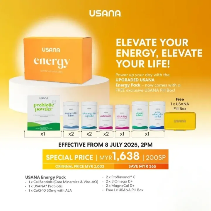 JuzBeauty-JuzBeautyMalaysia-JuzPretty-Authentic-Kbeauty-Malaysia-Skin-Care-Cosmetics-Jbeauty-Health-Care-korean-streetwear-USANA Energy Pack 活力配套2