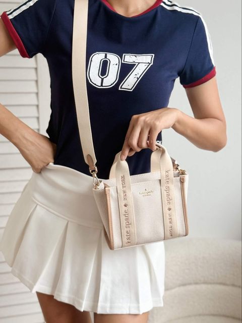 JuzBeauty_JuzBeautyMalaysia_JuzPretty_Authentic_Kbeauty_Malaysia_Skin_Care_Cosmetics_Jbeauty_Health_Care_korean_streetwear_US_Luxury_KATE SPADE KL062 Kip Canvas Mini Tote In Light Fawn 托特包1