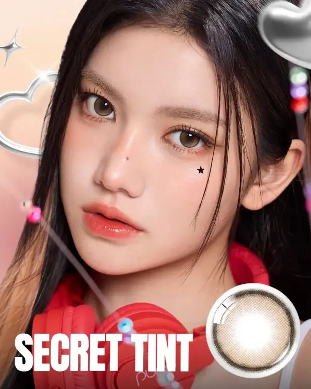 JuzBeauty-JuzBeautyMalaysia-JuzPretty-Authentic-Kbeauty-Malaysia-Skin-Care-Cosmetics-Jbeauty-Health-Care-korean-streetwear-OLENS Secret Tint Contact Lens 月抛隐形眼镜美瞳25