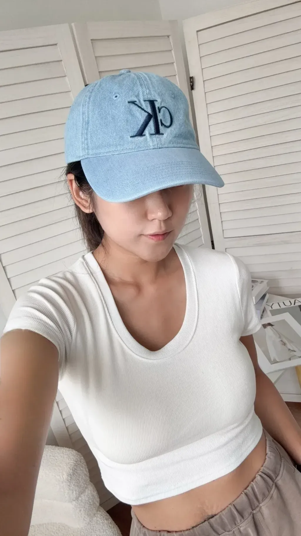 JuzBeauty_JuzBeautyMalaysia_JuzPretty_Authentic_Kbeauty_Malaysia_Skin_Care_Cosmetics_Jbeauty_Health_Care_korean_streetwear_US_Luxury_CALVIN KLEIN SP40616853 Baseball Cap In Denim 棒球帽1