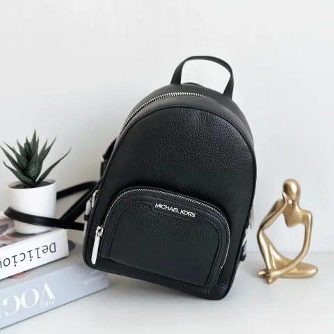 JuzBeauty_JuzBeautyMalaysia_JuzPretty_Authentic_Kbeauty_Malaysia_Skin_Care_Cosmetics_Jbeauty_Health_Care_korean_streetwear_US_Luxury_MICHAEL KORS 35T2S8TB1L Jaycee Mini Pebbled Leather Backpack In Black 迷你背包6