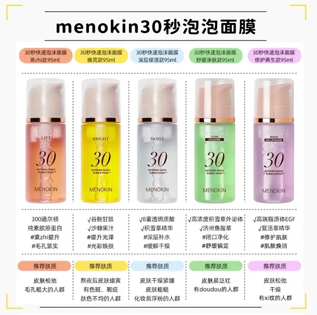 JuzBeauty-JuzBeautyMalaysia-JuzPretty-Authentic-Kbeauty-Malaysia-Skin-Care-Cosmetics-Jbeauty-Health-Care-korean-streetwear-MENOKIN 30 Seconds Quick Bubble Mask 30秒免洗泡泡面膜7