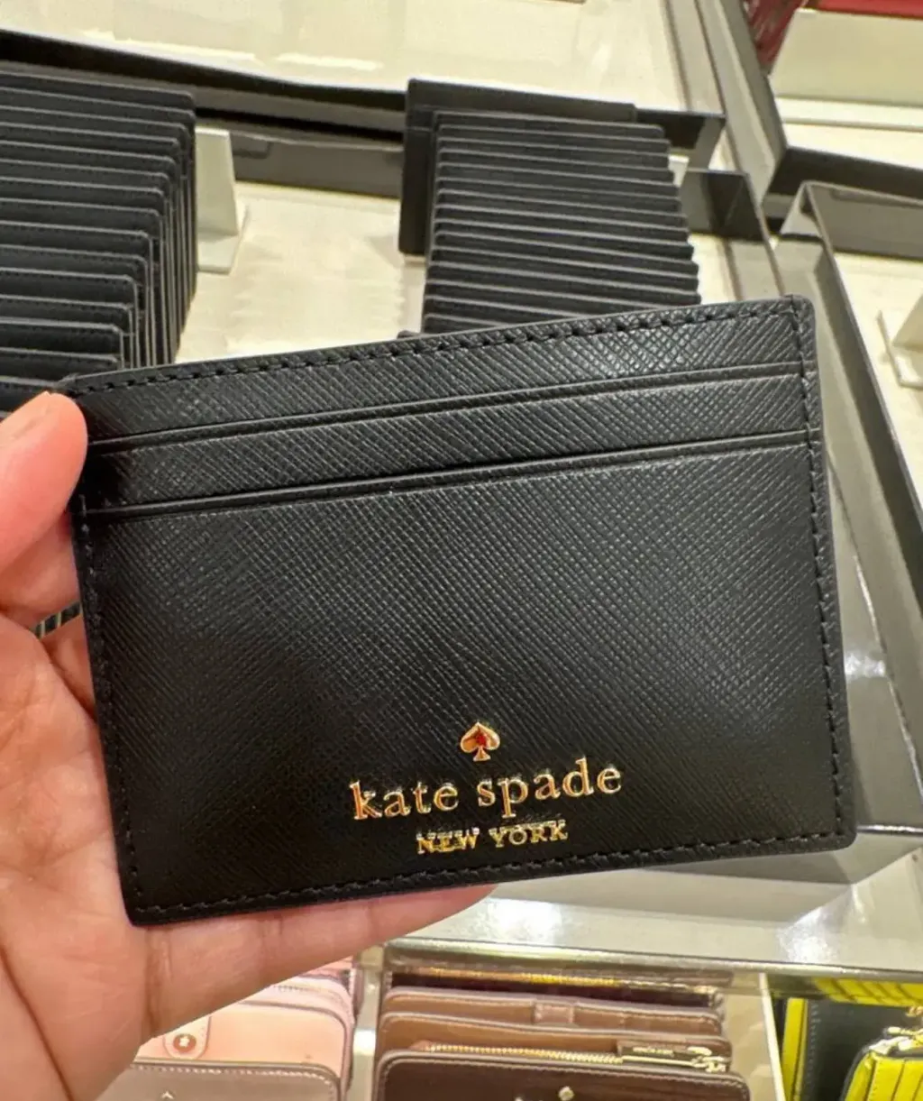 JuzBeauty_JuzBeautyMalaysia_JuzPretty_Authentic_Kbeauty_Malaysia_Skin_Care_Cosmetics_Jbeauty_Health_Care_korean_streetwear_US_Luxury_KATE SPADE KI368 Madison Small Slim Card Holder In Black 女款卡包5