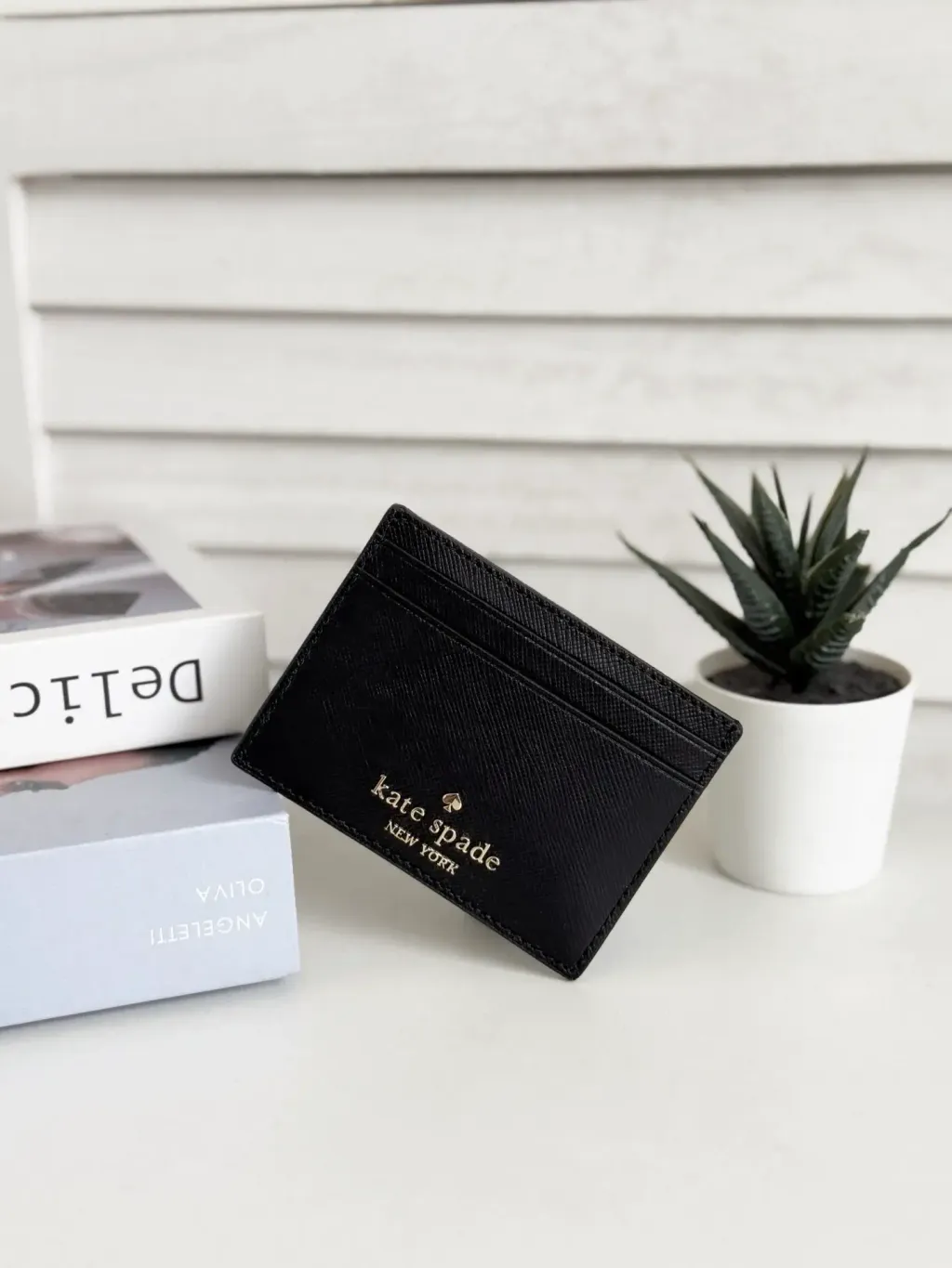 JuzBeauty_JuzBeautyMalaysia_JuzPretty_Authentic_Kbeauty_Malaysia_Skin_Care_Cosmetics_Jbeauty_Health_Care_korean_streetwear_US_Luxury_KATE SPADE KI368 Madison Small Slim Card Holder In Black 女款卡包4
