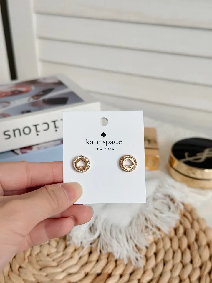 JuzBeauty_JuzBeautyMalaysia_JuzPretty_Authentic_Kbeauty_Malaysia_Skin_Care_Cosmetics_Jbeauty_Health_Care_korean_streetwear_US_Luxury_KATE SPADE Q023 C2466 Signature Earring In Gold:Silver 耳针2