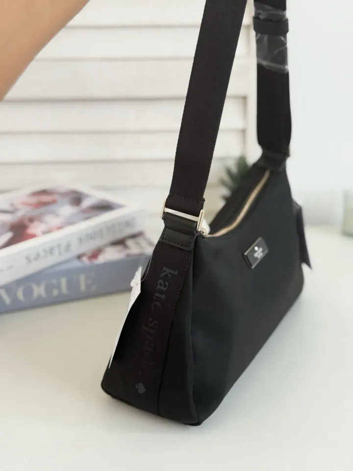 JuzBeauty_JuzBeautyMalaysia_JuzPretty_Authentic_Kbeauty_Malaysia_Skin_Care_Cosmetics_Jbeauty_Health_Care_korean_streetwear_US_Luxury_KATE SPADE KL967 Carter Nylon Small Shoulder Bag In Black 单肩包10