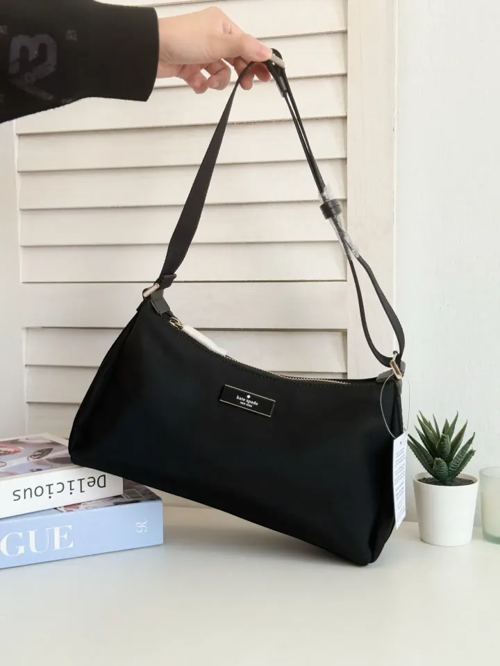 JuzBeauty_JuzBeautyMalaysia_JuzPretty_Authentic_Kbeauty_Malaysia_Skin_Care_Cosmetics_Jbeauty_Health_Care_korean_streetwear_US_Luxury_KATE SPADE KL967 Carter Nylon Small Shoulder Bag In Black 单肩包13