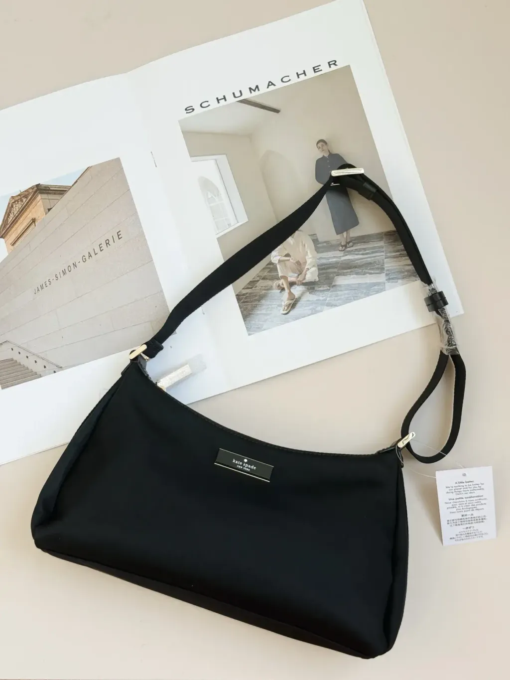JuzBeauty_JuzBeautyMalaysia_JuzPretty_Authentic_Kbeauty_Malaysia_Skin_Care_Cosmetics_Jbeauty_Health_Care_korean_streetwear_US_Luxury_KATE SPADE KL967 Carter Nylon Small Shoulder Bag In Black 单肩包11