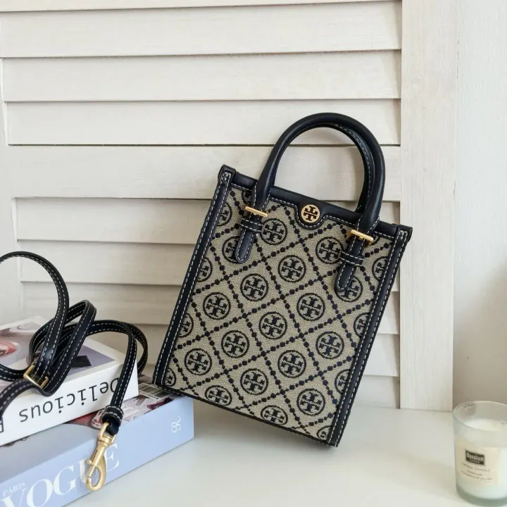 JuzBeauty_JuzBeautyMalaysia_JuzPretty_Authentic_Kbeauty_Malaysia_Skin_Care_Cosmetics_Jbeauty_Health_Care_korean_streetwear_US_Luxury_TORY BURCH 87146 T Monogram Jacquard Mini Tote Bag In Navy 托特包18
