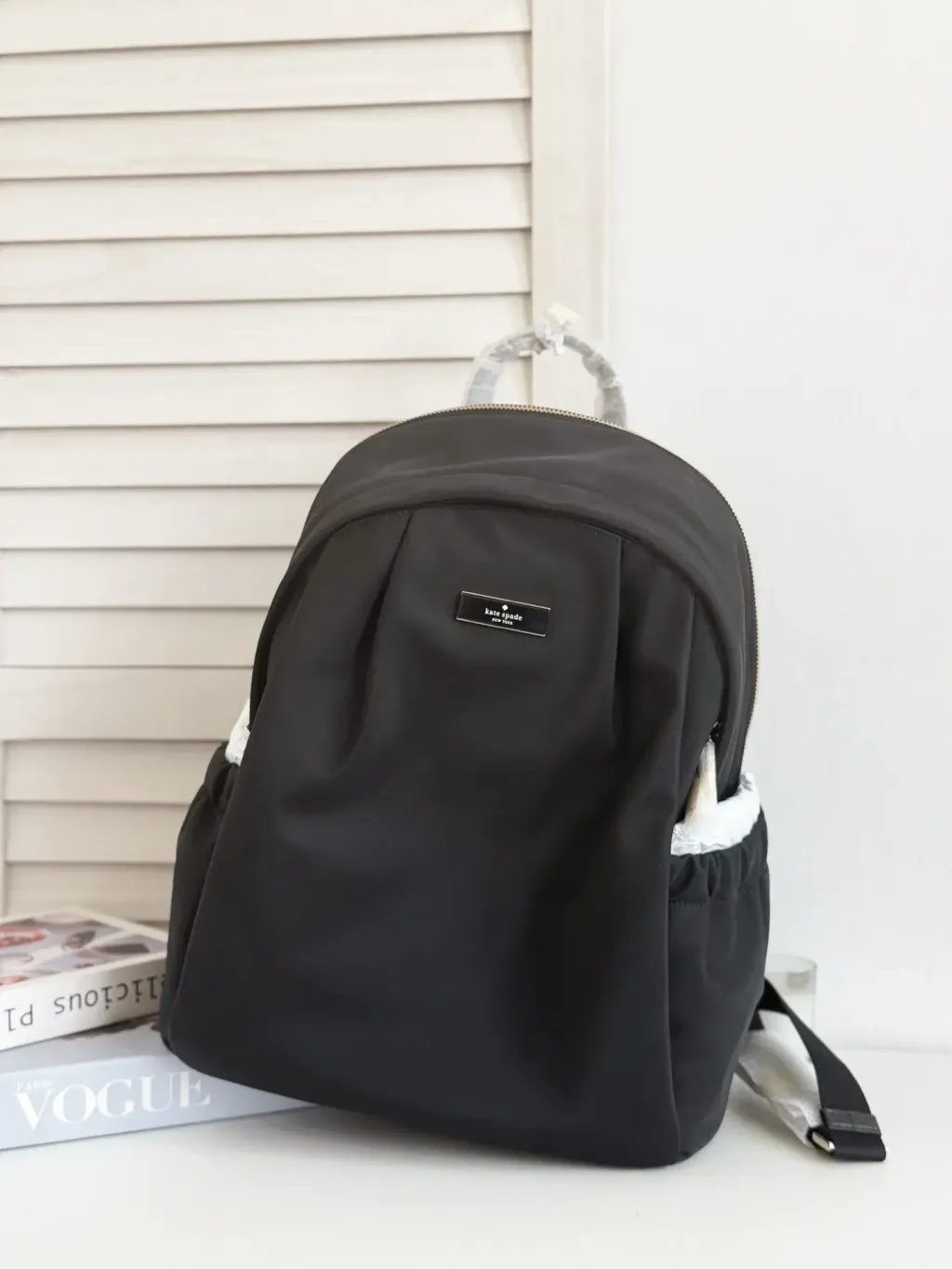 JuzBeauty_JuzBeautyMalaysia_JuzPretty_Authentic_Kbeauty_Malaysia_Skin_Care_Cosmetics_Jbeauty_Health_Care_korean_streetwear_US_Luxury_KATE SPADE KL962 Carter Nylon Large Backpack In Black 背包8