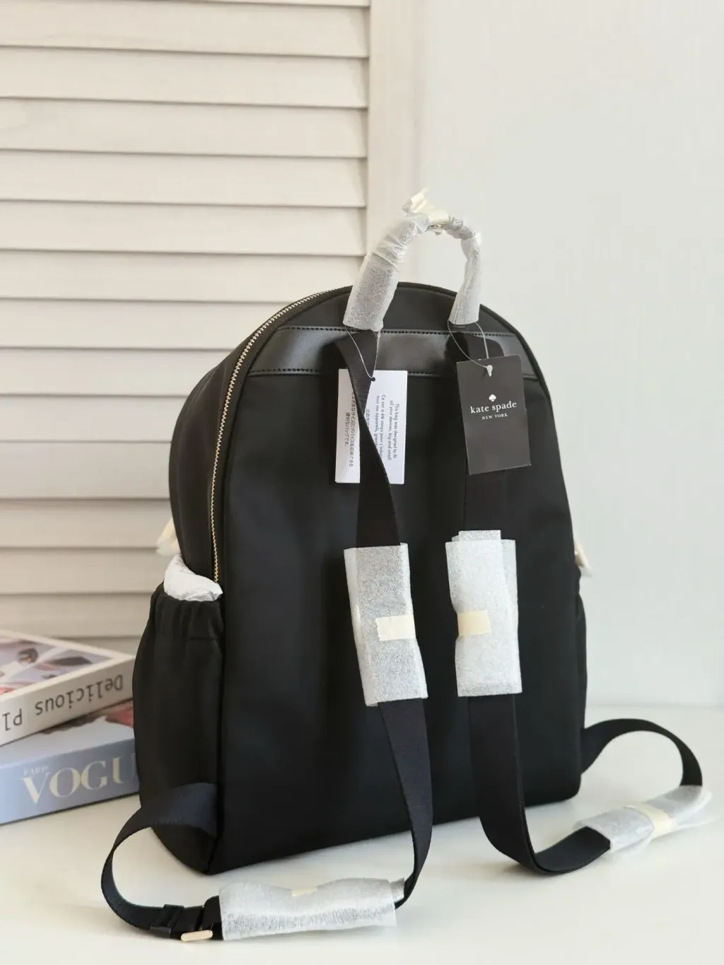 JuzBeauty_JuzBeautyMalaysia_JuzPretty_Authentic_Kbeauty_Malaysia_Skin_Care_Cosmetics_Jbeauty_Health_Care_korean_streetwear_US_Luxury_KATE SPADE KL962 Carter Nylon Large Backpack In Black 背包6