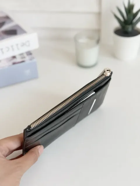 JuzBeauty_JuzBeautyMalaysia_JuzPretty_Authentic_Kbeauty_Malaysia_Skin_Care_Cosmetics_Jbeauty_Health_Care_korean_streetwear_US_Luxury_KATE SPADE KM550 Bridget Crinkle Patent Large Slim Card Holder In Black 卡包3