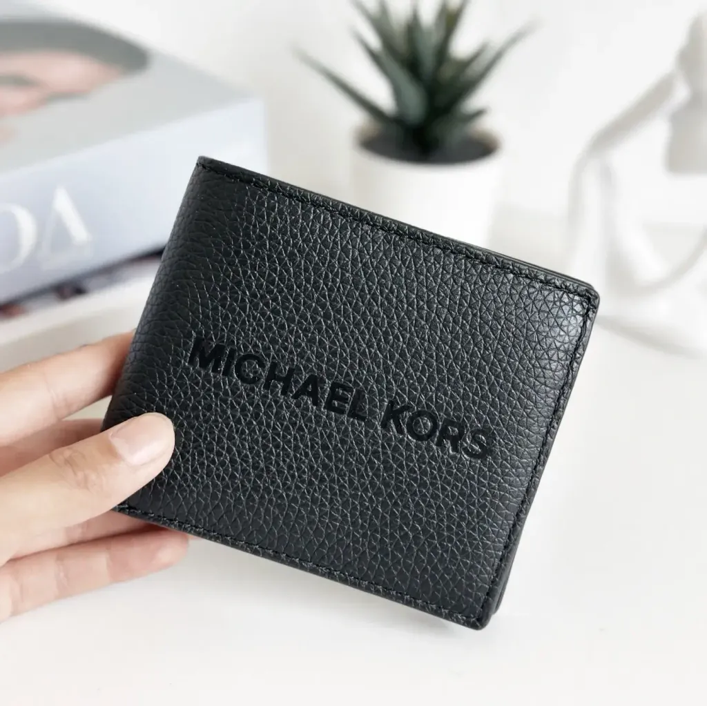 JuzBeauty_JuzBeautyMalaysia_JuzPretty_Authentic_Kbeauty_Malaysia_Skin_Care_Cosmetics_Jbeauty_Health_Care_korean_streetwear_US_Luxury_MICHAEL KORS 36S4LCOF3I Cooper Pebbled Leather Billfold Wallet With Coin Pouch In Black 男款钱包6