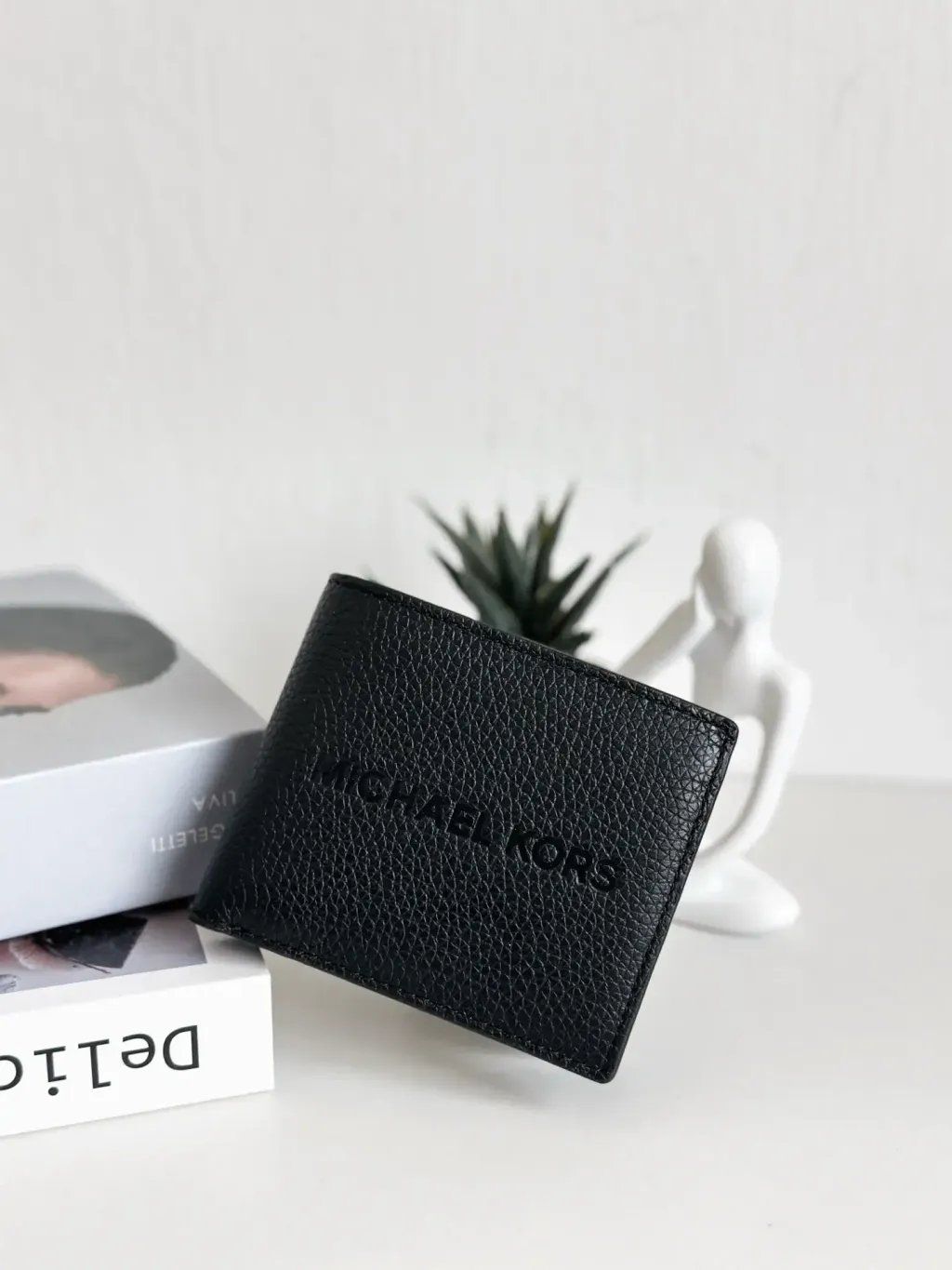 JuzBeauty_JuzBeautyMalaysia_JuzPretty_Authentic_Kbeauty_Malaysia_Skin_Care_Cosmetics_Jbeauty_Health_Care_korean_streetwear_US_Luxury_MICHAEL KORS 36S4LCOF3I Cooper Pebbled Leather Billfold Wallet With Coin Pouch In Black 男款钱包3