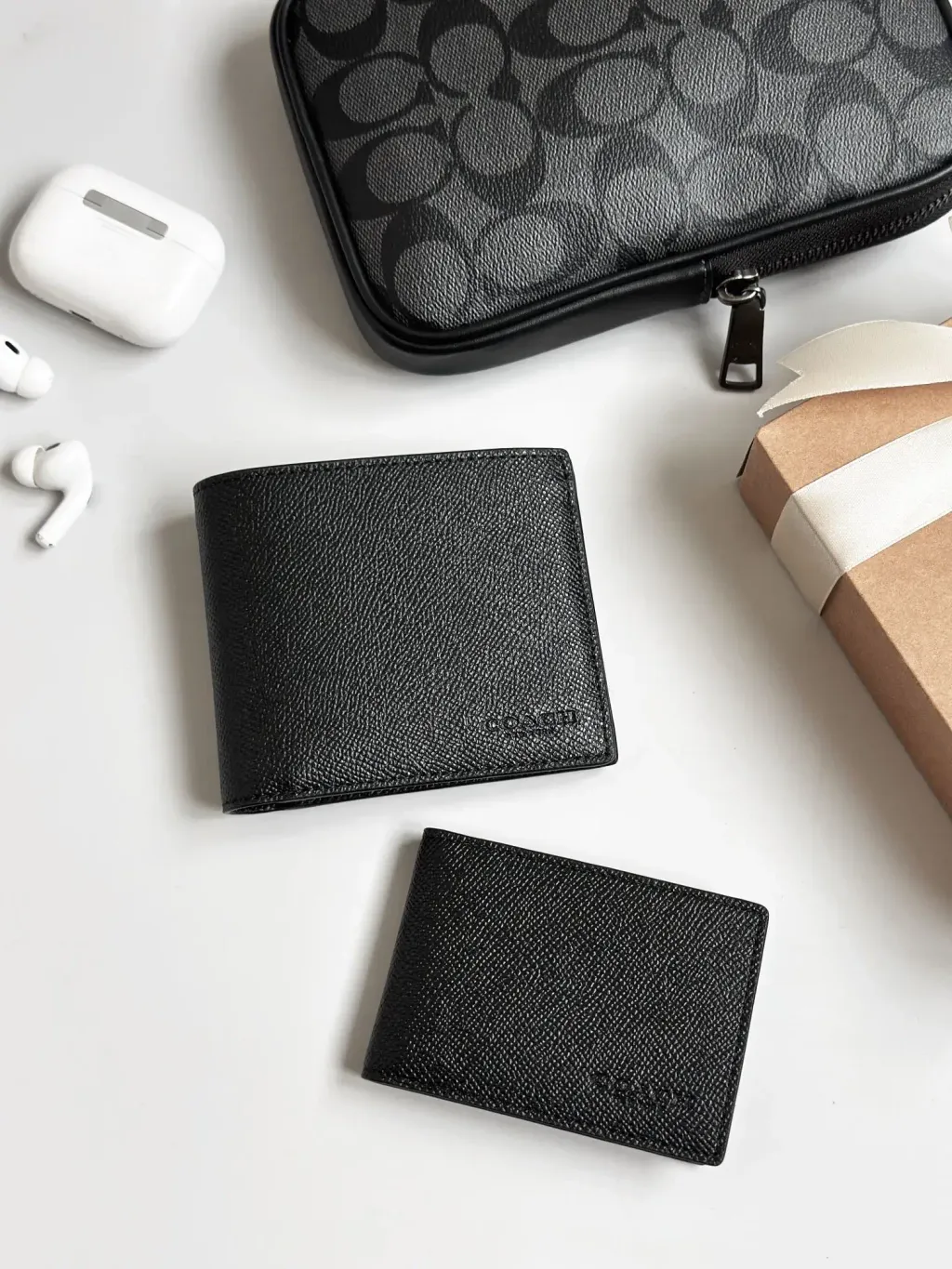 JuzBeauty_JuzBeautyMalaysia_JuzPretty_Authentic_Kbeauty_Malaysia_Skin_Care_Cosmetics_Jbeauty_Health_Care_korean_streetwear_US_COACH 3 In 1 Crossgrain C6331 Compact Wallet In Black 钱包卡包5