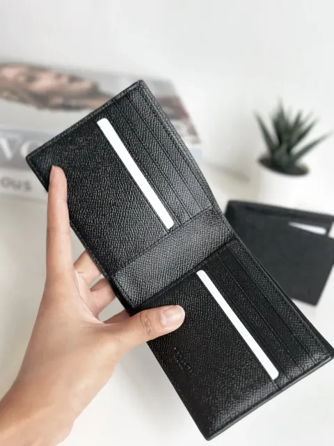 JuzBeauty_JuzBeautyMalaysia_JuzPretty_Authentic_Kbeauty_Malaysia_Skin_Care_Cosmetics_Jbeauty_Health_Care_korean_streetwear_US_COACH 3 In 1 Crossgrain C6331 Compact Wallet In Black 钱包卡包3