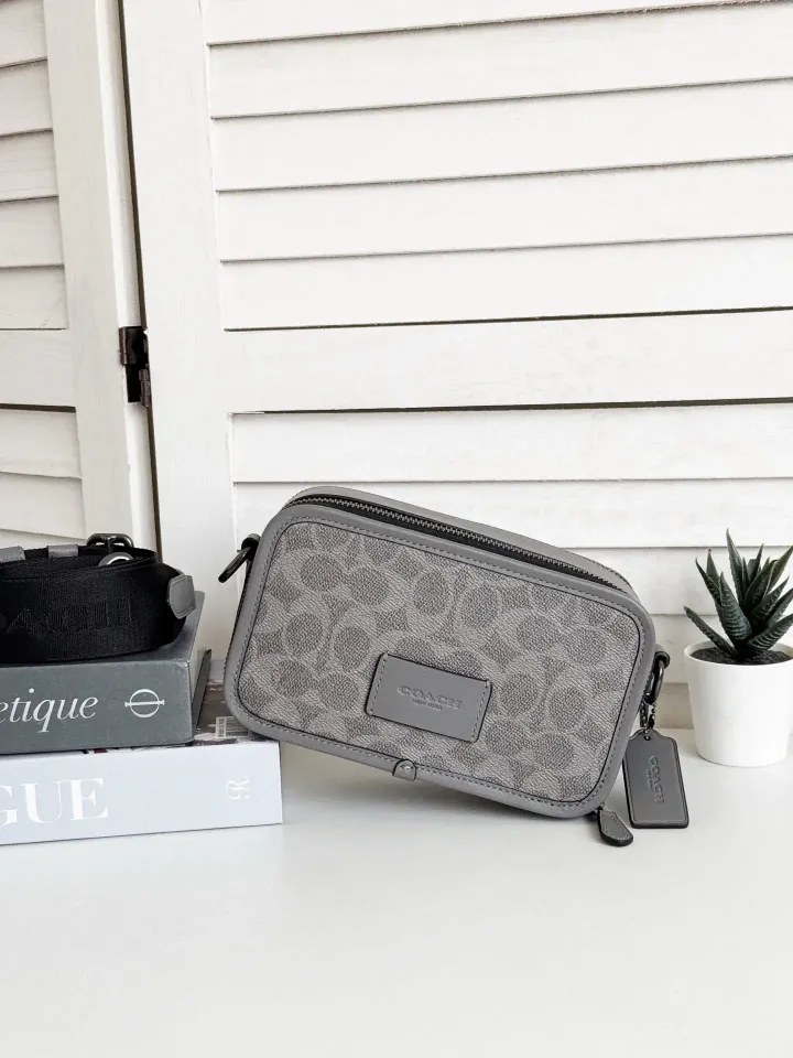 JuzBeauty_JuzBeautyMalaysia_JuzPretty_Authentic_Kbeauty_Malaysia_Skin_Care_Cosmetics_Jbeauty_Health_Care_korean_streetwear_US_Luxury_COACH CW365 Wyatt Crossbody in Signature Canvas in Grey:Charcoal 男款斜挎包7