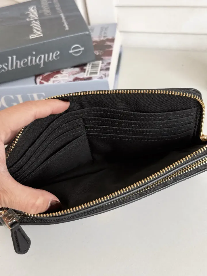 JuzBeauty_JuzBeautyMalaysia_JuzPretty_Authentic_Kbeauty_Malaysia_Skin_Care_Cosmetics_Jbeauty_Health_Care_korean_streetwear_US_Luxury_COACH C5576 Signature Double Zip Wallet In Black Brown 女士手拿包3