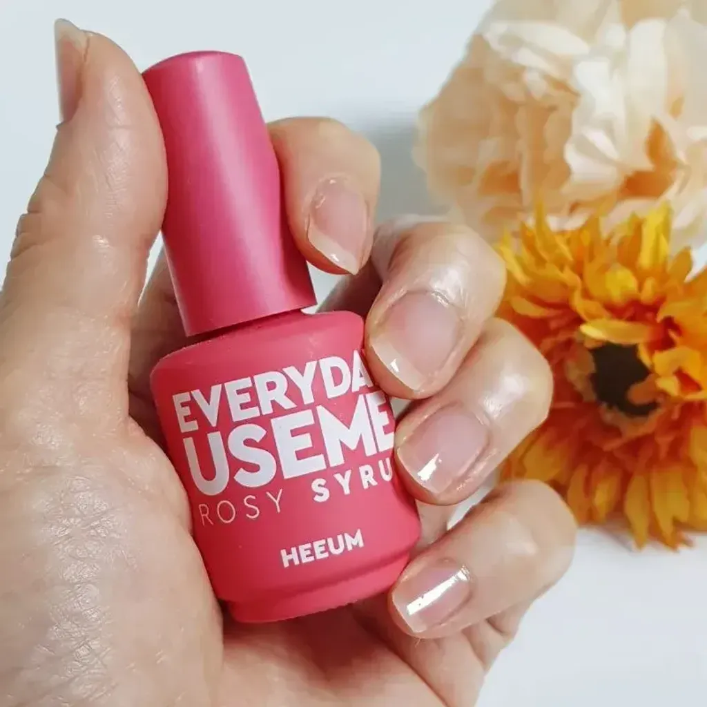 JuzBeauty_JuzBeautyMalaysia_JuzPretty_Authentic_Kbeauty_Malaysia_Skin_Care_Cosmetics_K-beauty_Health_Care_korean_streetwear_HEEUM Everyday Useme Nail Rosy Syrup 裸甲瑰蜜盾牌硬甲油1