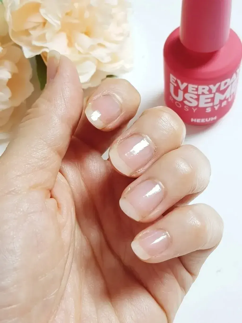 JuzBeauty_JuzBeautyMalaysia_JuzPretty_Authentic_Kbeauty_Malaysia_Skin_Care_Cosmetics_K-beauty_Health_Care_korean_streetwear_HEEUM Everyday Useme Nail Rosy Syrup 裸甲瑰蜜盾牌硬甲油3