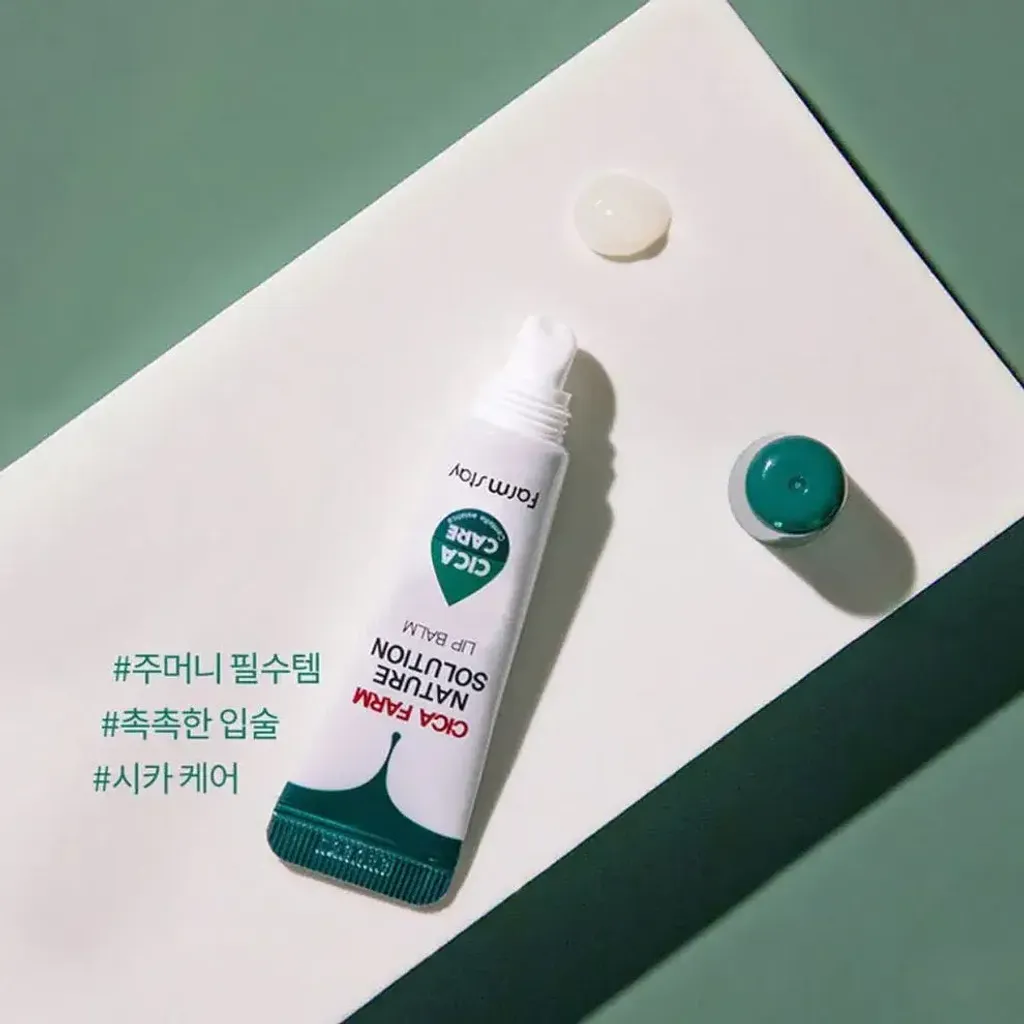 JuzBeauty_JuzBeautyMalaysia_JuzPretty_Authentic_Kbeauty_Malaysia_Skin_Care_Cosmetics_K-beauty_Health_Care_korean_streetwear_Farmstay Cica Farm Nature Solution Lip Balm 积雪草润唇膏15