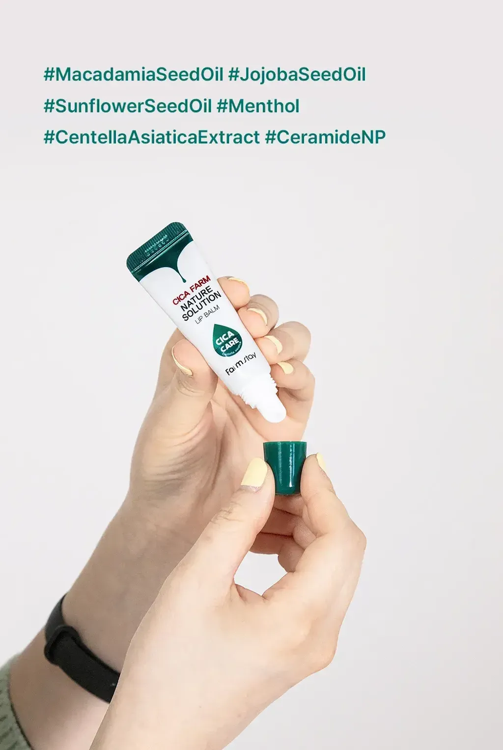 JuzBeauty_JuzBeautyMalaysia_JuzPretty_Authentic_Kbeauty_Malaysia_Skin_Care_Cosmetics_K-beauty_Health_Care_korean_streetwear_Farmstay Cica Farm Nature Solution Lip Balm 积雪草润唇膏14