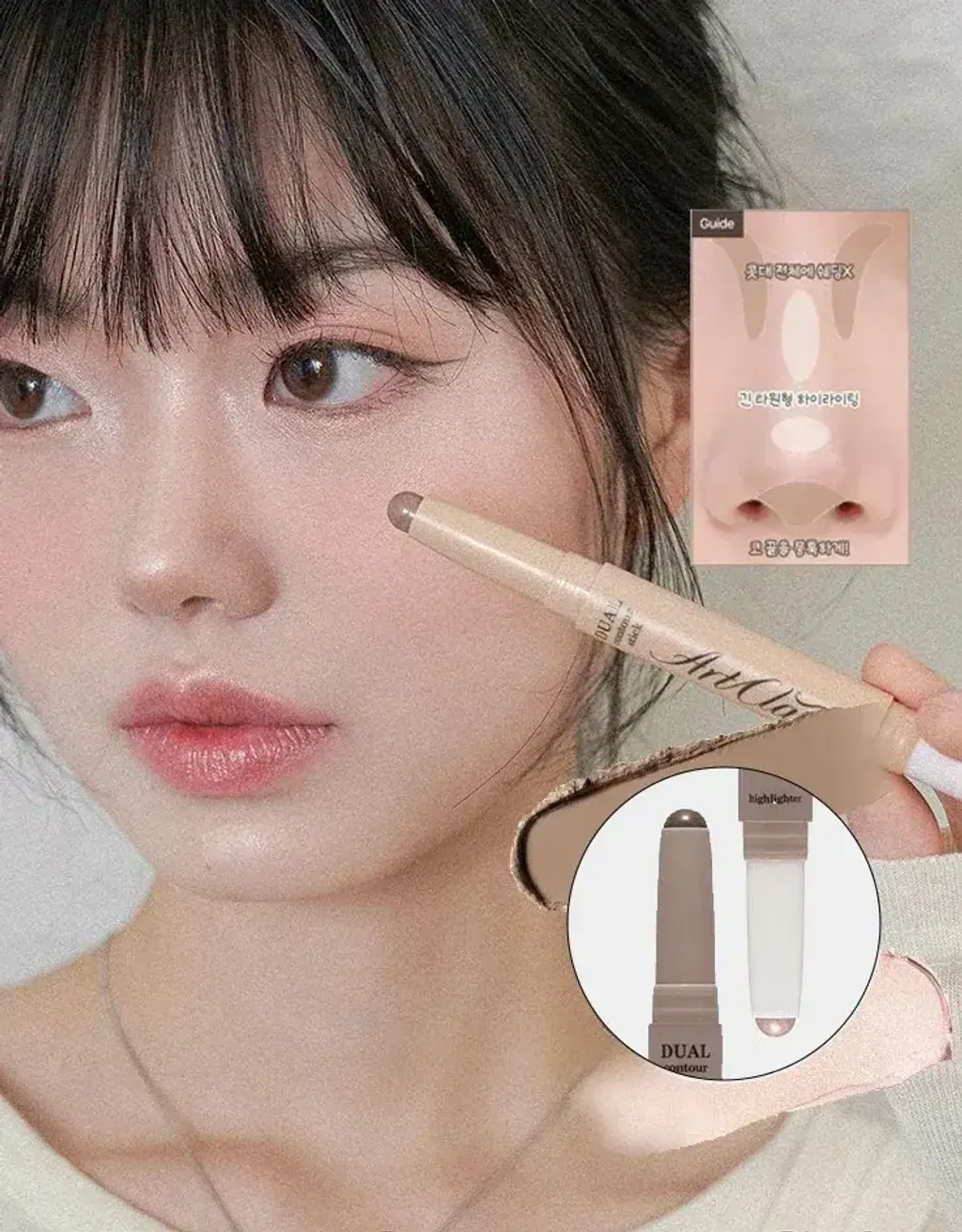 JuzBeauty_JuzBeautyMalaysia_JuzPretty_Authentic_Kbeauty_Malaysia_Skin_Care_Cosmetics_K-beauty_Health_Care_korean_streetwear_too cool for school Art Class Dual Contour Stick 高光提亮 阴影 2合1 修容笔12