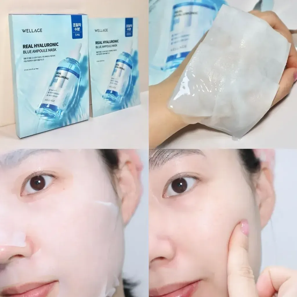 JuzBeauty_JuzBeautyMalaysia_JuzPretty_Authentic_Kbeauty_Malaysia_Skin_Care_Cosmetics_K-beauty_Health_Care_korean_streetwear_WELLAGE Real Hyaluronic Blue Ampoule Mask 透明质酸保湿安瓶面膜9