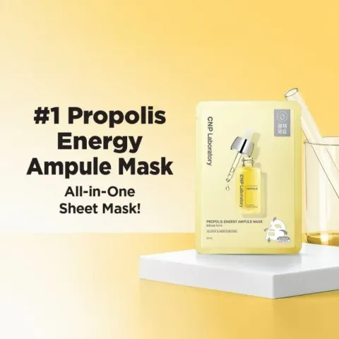 JuzBeauty_JuzBeautyMalaysia_JuzPretty_Authentic_Kbeauty_Malaysia_Skin_Care_Cosmetics_K-beauty_Health_Care_korean_streetwear_CNP Laboratory Propolis Energy Ampule Mask 蜂胶能量安瓶面膜1