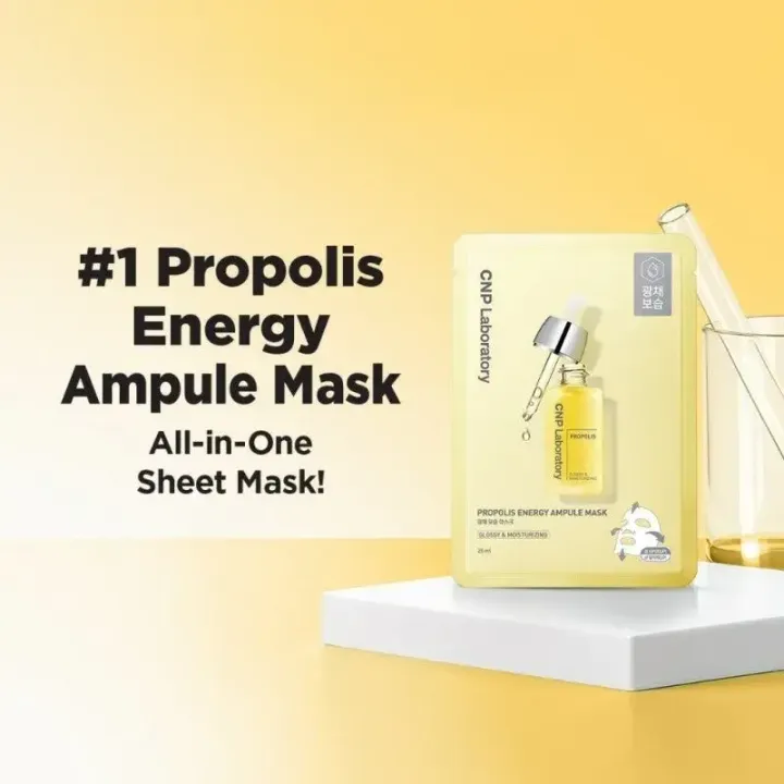JuzBeauty_JuzBeautyMalaysia_JuzPretty_Authentic_Kbeauty_Malaysia_Skin_Care_Cosmetics_K-beauty_Health_Care_korean_streetwear_CNP Laboratory Propolis Energy Ampule Mask 蜂胶能量安瓶面膜1
