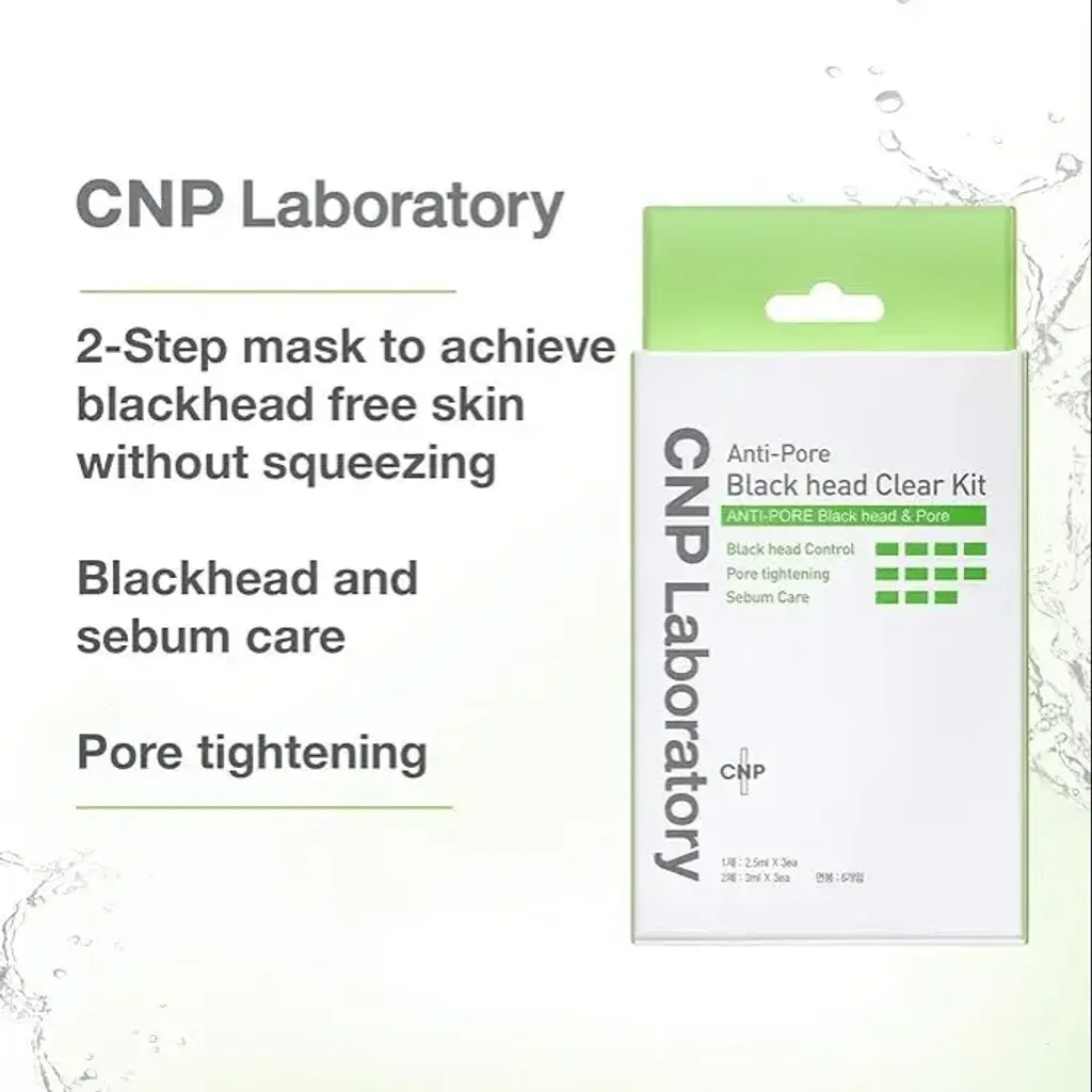 JuzBeauty_JuzBeautyMalaysia_JuzPretty_Authentic_Kbeauty_Malaysia_Skin_Care_Cosmetics_K-beauty_Health_Care_korean_streetwear_CNP Laboratory Anti-Pore Black Head Clear Kit 去黑头鼻贴套装