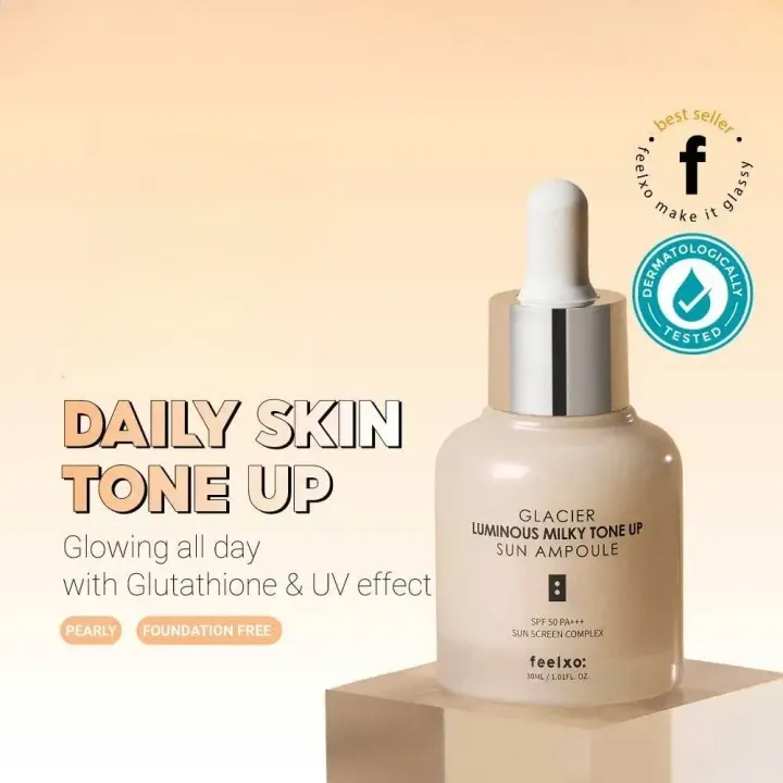 JuzBeauty_JuzBeautyMalaysia_JuzPretty_Authentic_Kbeauty_Malaysia_Skin_Care_Cosmetics_K-beauty_Health_Care_korean_streetwear_feelxo Glacier Luminous Milky Tone Up Sun Ampoule 妆前提亮防晒安瓶精华 4