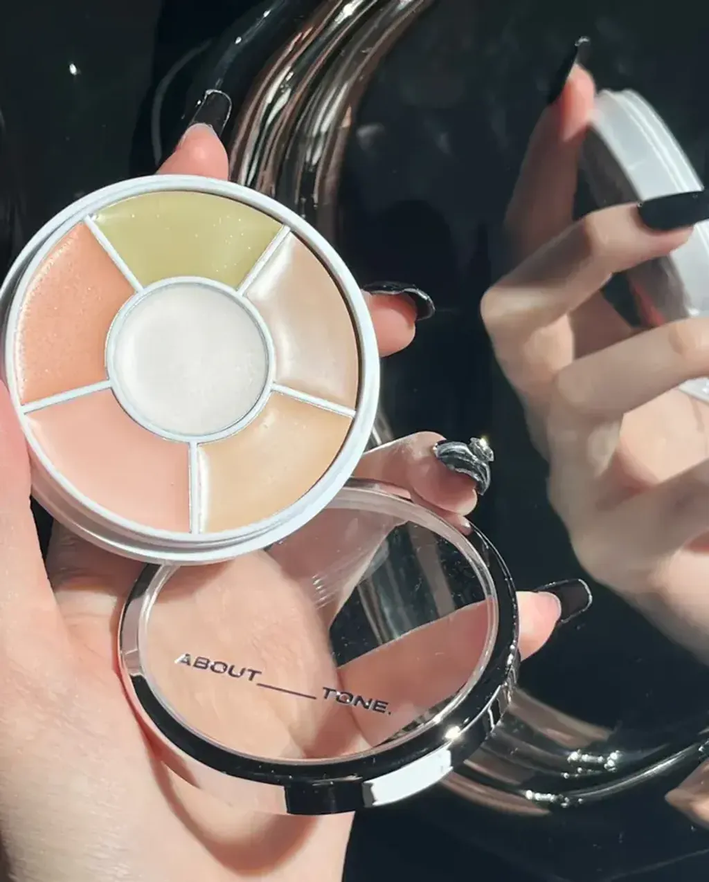 JuzBeauty_JuzBeautyMalaysia_JuzPretty_Authentic_Kbeauty_Malaysia_Skin_Care_Cosmetics_K-beauty_Health_Care_korean_streetwear_ABOUT TONE Designing Multi Palette 01 Basic 全能六色修容遮瑕盘1