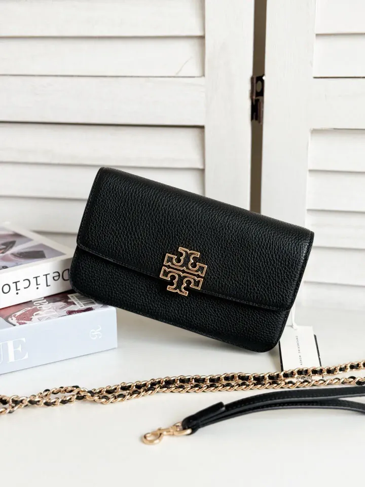 JuzBeauty_JuzBeautyMalaysia_JuzPretty_Authentic_Kbeauty_Malaysia_Skin_Care_Cosmetics_K-Beauty_Health_Care_korean_streetwear_US_Luxury_TORY BURCH 141012 Britten Chain Wallet With Wristlet Crossbody Bag In Black 斜挎包6