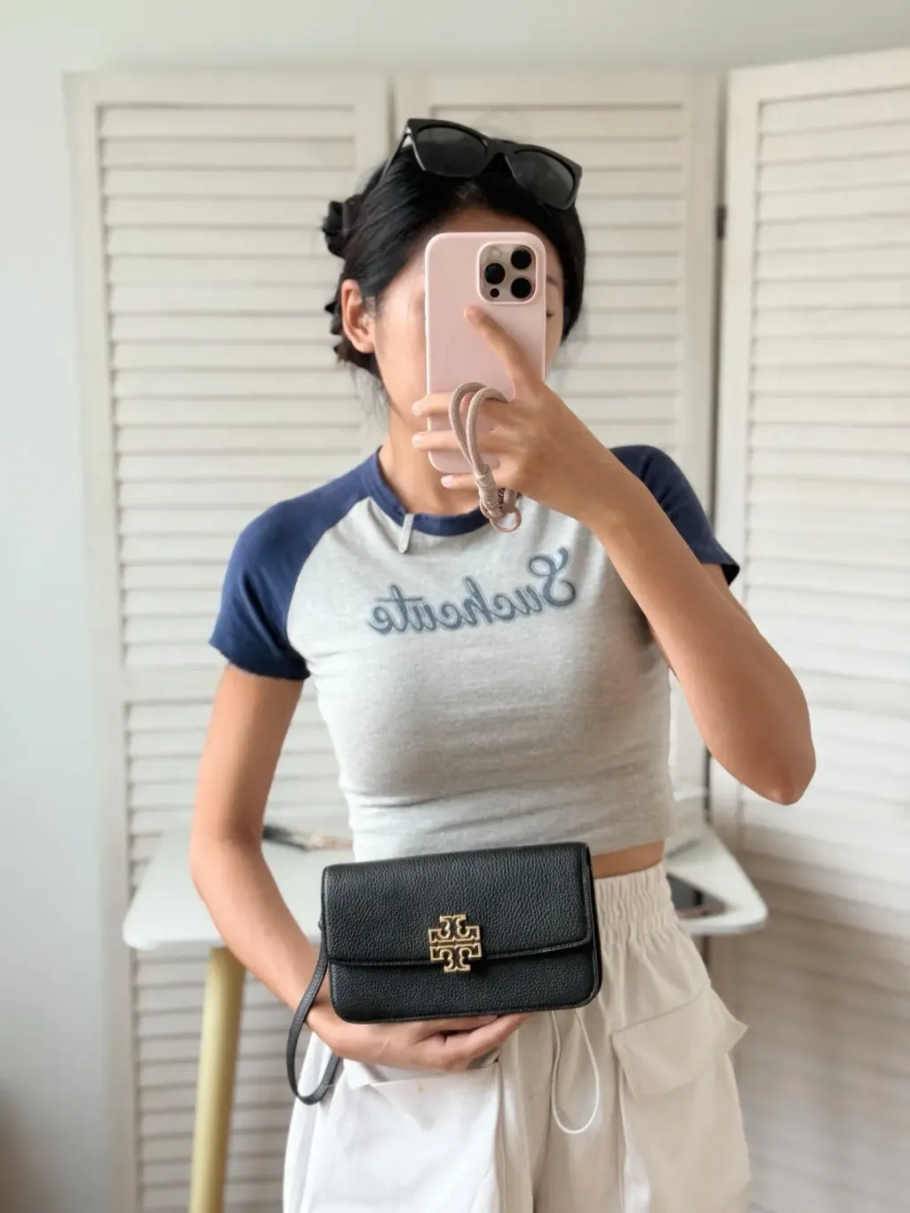 JuzBeauty_JuzBeautyMalaysia_JuzPretty_Authentic_Kbeauty_Malaysia_Skin_Care_Cosmetics_K-Beauty_Health_Care_korean_streetwear_US_Luxury_TORY BURCH 141012 Britten Chain Wallet With Wristlet Crossbody Bag In Black 斜挎包2