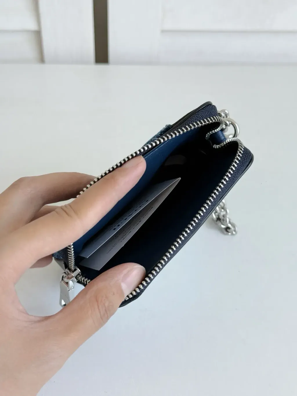 JuzBeauty_JuzBeautyMalaysia_JuzPretty_Authentic_Kbeauty_Malaysia_Skin_Care_Cosmetics_Jbeauty_Health_Care_korean_streetwear_US_Luxury_COACH CAR26 Zip Card Case With Quilting IN Sv:Denim 女款卡包5